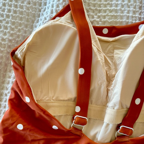 NWOT Roolee Polka Dot One Piece Adjustable Bathing Suit - Picture 3 of 4